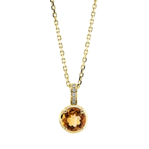Collier 4er-Krappe 18 kt GG, mit ZÖ 40 cm + 43 cm