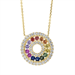 Collier 18 kt GG, mit ZÖ 40 cm + 42 cm