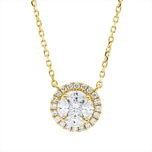 Collier 18 kt GG, mit ZÖ 40 cm
