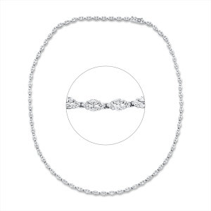 Collier 14 kt WG