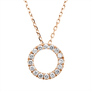 Collier 14 kt RG Kreis