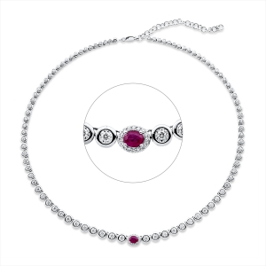 Collier 18 kt WG