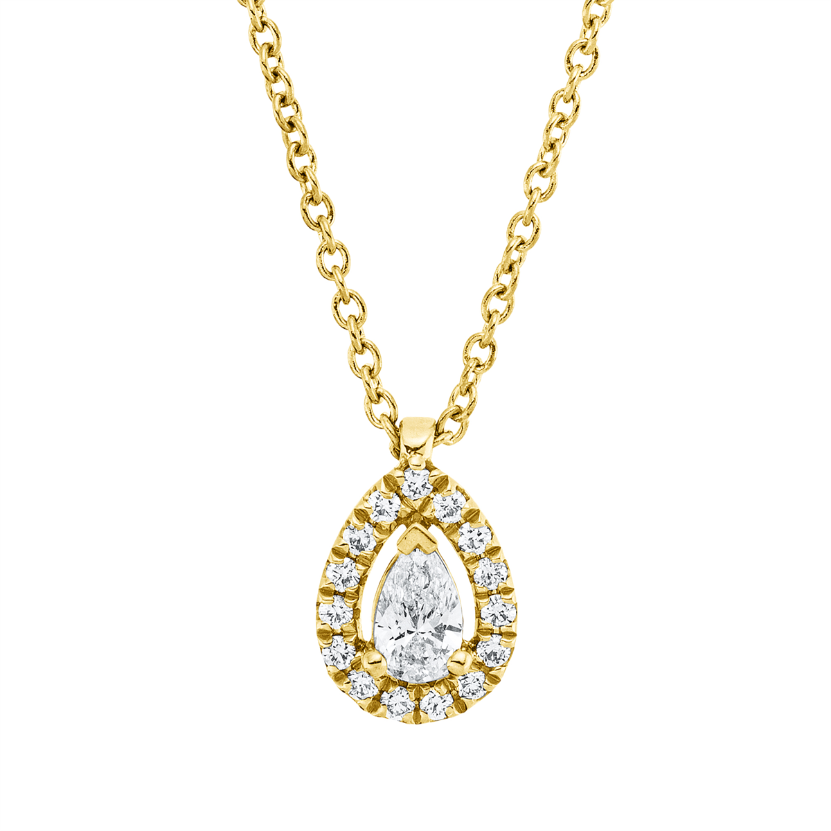 Collier 18 kt GG, mit ZÖ 42 cm