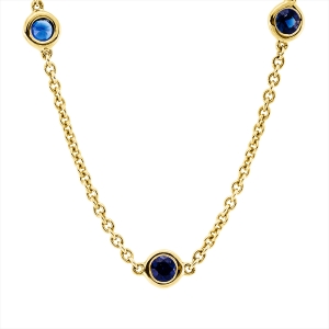 Collier Zarge 18 kt GG, mit ZÖ 40 cm + 42 cm