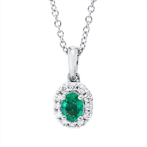 Collier 18 kt GG, Fassung rhodiniert,ZÖ 42 cm