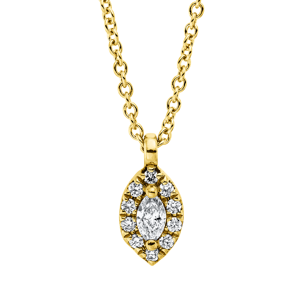 Collier 18 kt GG, mit ZÖ 42 cm