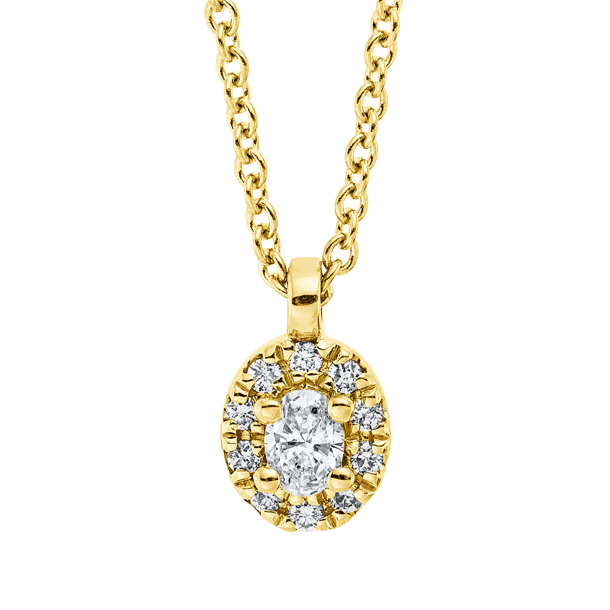 Collier 18 kt GG, mit ZÖ 42 cm
