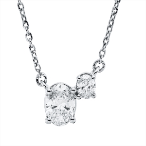Collier  18kt Gelbgold mit ZÖ 40 cm + 43 cm mit 0,37ct Diamanten