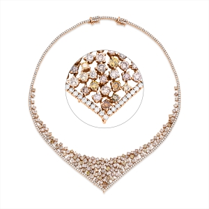 Collier 18 kt RG