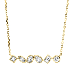 Collier 18 kt GG, mit ZÖ 40 cm