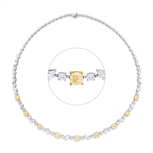 Collier 18 kt WG+GG