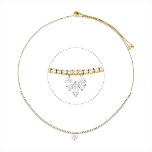 Collier  18kt Gelbgold mit 2,16ct Diamanten