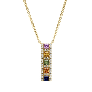 Collier 14 kt GG, mit ZÖ 40 cm + 43 cm