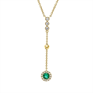 Collier 14 kt GG, mit ZÖ 40 cm + 43 cm