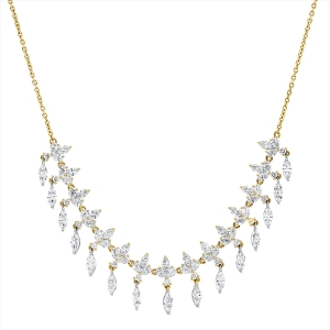 Collier 18 kt GG+WG