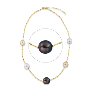 Collier  18kt Gelbgold mit 0,00ct Diamanten