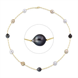 Collier  18kt Gelbgold mit 0,00ct Diamanten
