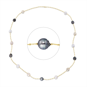 Collier  18kt Gelbgold mit 0,00ct Diamanten