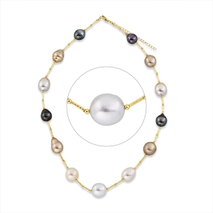 Collier  18kt Gelbgold mit 0,00ct Diamanten
