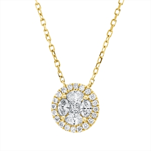 Collier 18 kt GG, mit ZÖ 40 cm