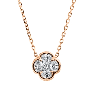 Collier 18 kt RG, mit ZÖ 40 cm