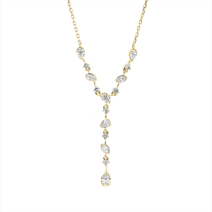 Collier 18 kt GG, mit ZÖ 40 cm
