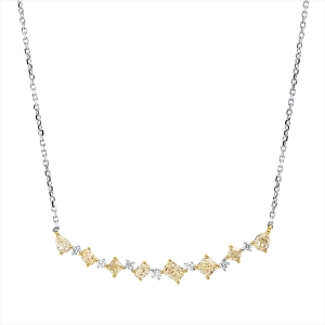 Collier 18 kt WG+GG