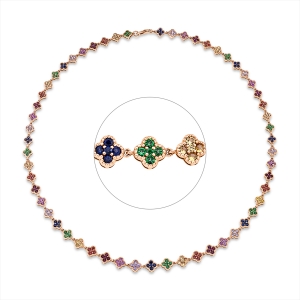 Collier 18 kt RG
