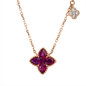 Collier 18 kt RG, mit ZÖ 40 cm + 42.5 cm