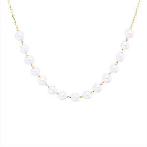 Collier  18kt Gelbgold mit ZÖ 40,6 cm mit 0,00ct Diamanten