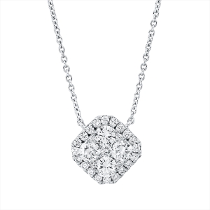 Collier 18 kt WG, mit ZÖ 40,6 cm