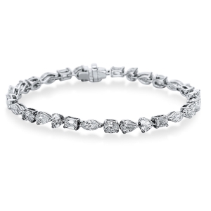 Armband  18kt Weißgold mit 8,74ct Diamanten