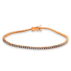 Tennisarmband  14kt Rotgold mit 1,65ct Diamanten