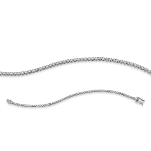 Tennisarmband 4er-Krappe 18kt Weißgold mit 1,01ct Diamanten