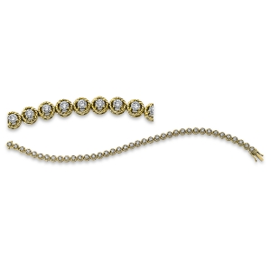 Armband  18kt Gelbgold mit 1,53ct Diamanten