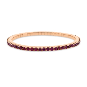 Armband 4er-Krappe 18 kt RG, Flex-Band, variabel