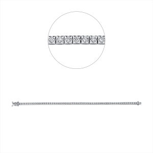 Tennisarmband  18kt Gelbgold mit 1,00ct Diamanten