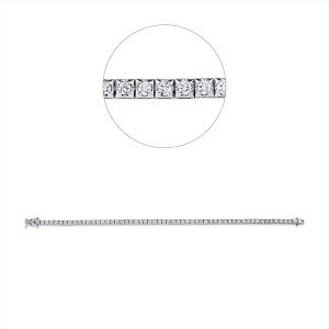 Tennisarmband  18kt Weißgold mit 2,05ct Diamanten