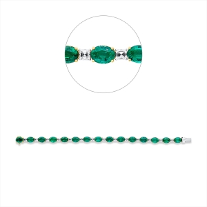 Armband 18 kt GG+WG