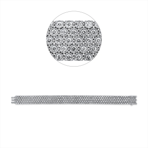 Armband  18kt Weißgold mit 4,22ct Diamanten