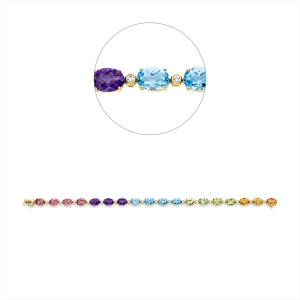 Armband 4er-Krappe 18 kt GG