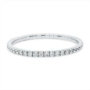 Armband 18 kt WG, Flex-Band, variabel