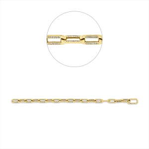 Armband  18kt Gelbgold mit 1,58ct Diamanten