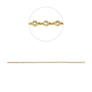 Armband  18kt Gelbgold mit 1,00ct Diamanten