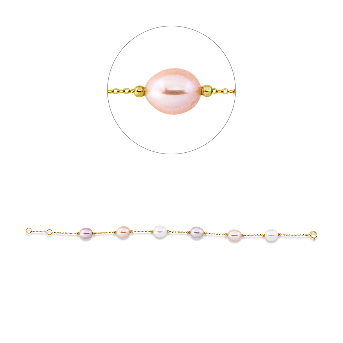 Armband  18kt Gelbgold mit 0,00ct Diamanten