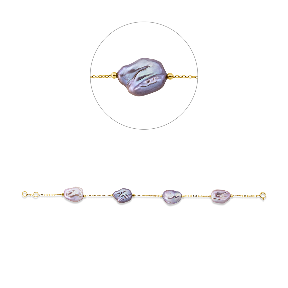 Armband  18kt Gelbgold mit 0,00ct Diamanten