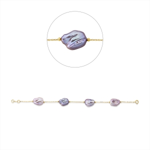 Armband  18kt Gelbgold mit 0,00ct Diamanten