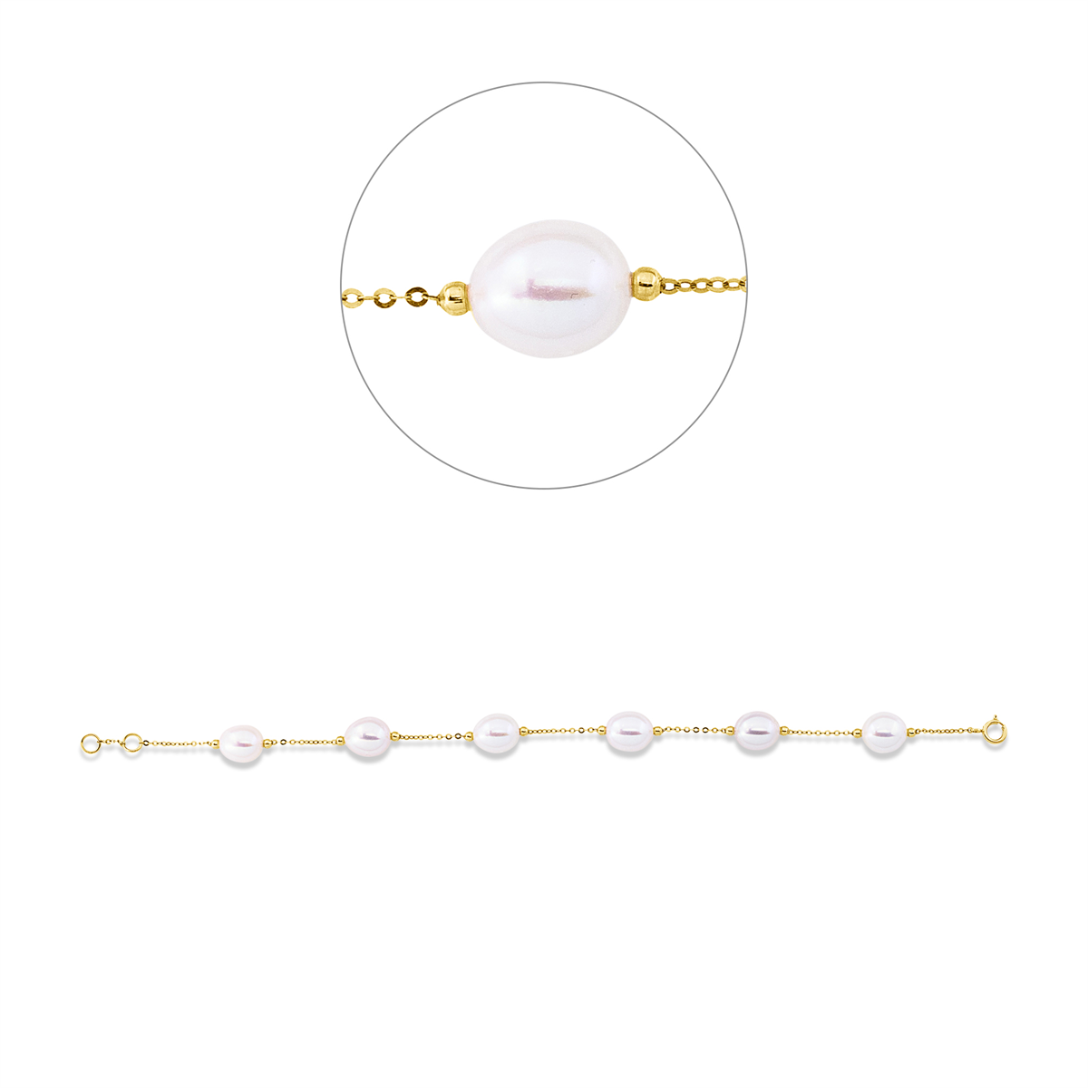 Armband  18kt Gelbgold mit 0,00ct Diamanten