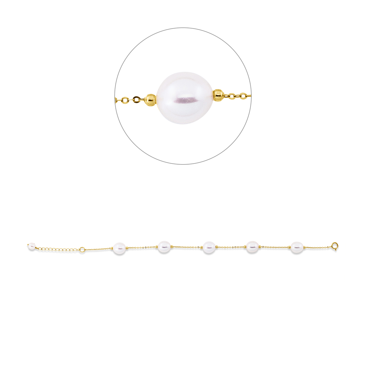 Armband  18kt Gelbgold mit 0,00ct Diamanten