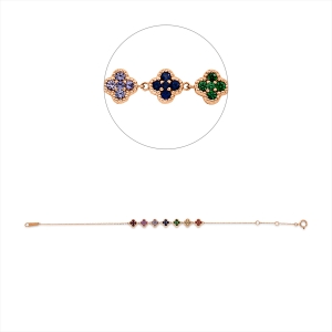 Armband 18 kt RG, mit ZÖ 15 cm,16.5cm